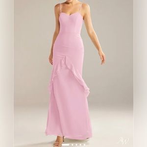 AW Bridal Pink Formal Dress